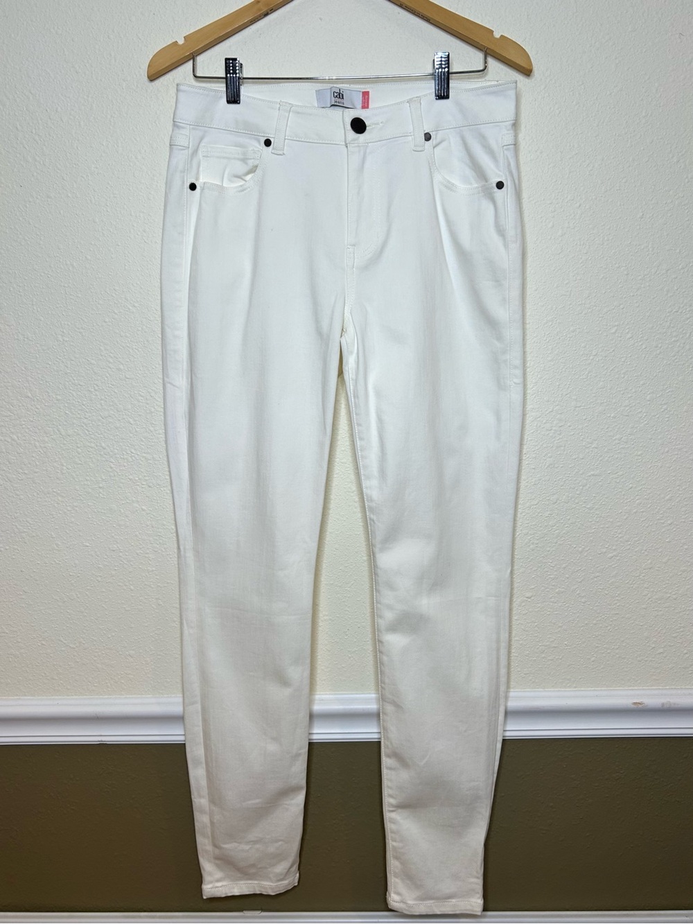 Cabi Women's High Skinny White Slim Jeans 8